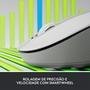 Mouse Sem Fio Logitech Signature M650 L 2000 DPI, Design Padrão, 5 Botões, Silencioso, Bluetooth, USB, Branco - 910-006233