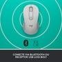 Mouse Sem Fio Logitech Signature M650 L 2000 DPI, Design Padrão, 5 Botões, Silencioso, Bluetooth, USB, Branco - 910-006233