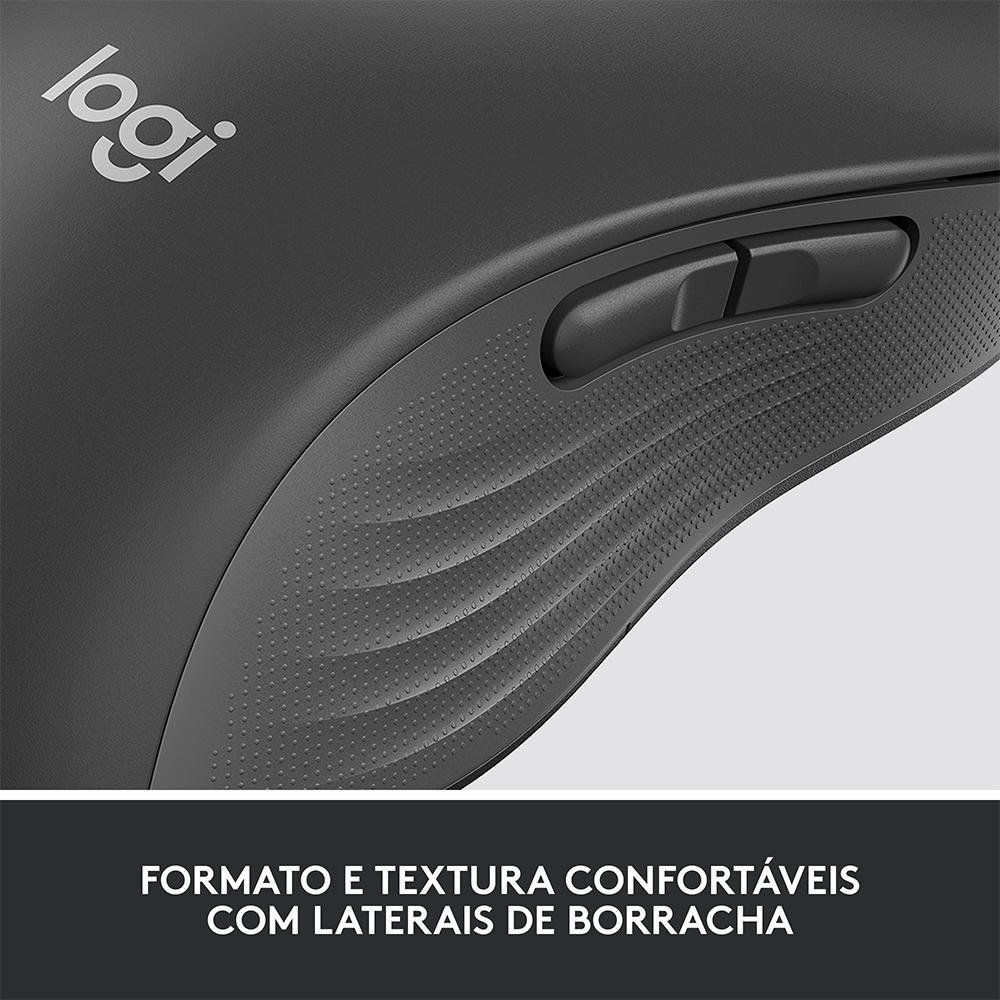 Mouse Sem Fio ( Balão.info) Signature M650 L Esquerdo, 2000 DPI, para Canhotos, Bluetooth, USB, Grafite - 910-( Balão.info - foto 6