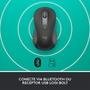 Mouse Sem Fio Logitech Signature M650 L Esquerdo, 2000 DPI, para Canhotos, Bluetooth, USB, Grafite - 910-006234