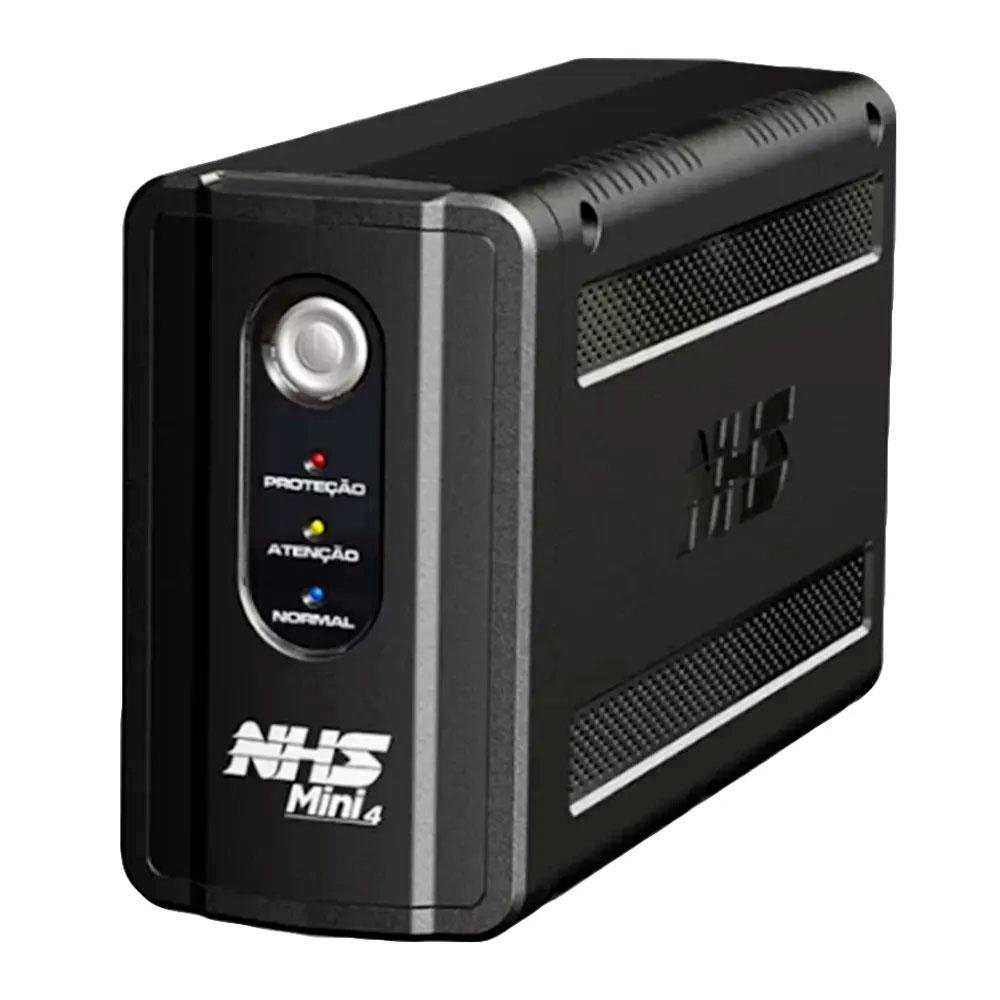 Nobreak NHS Mini 4, 700VA, Bivolt, Semi Senoidail, 6 Tomadas, Preto - 90.B1.007100