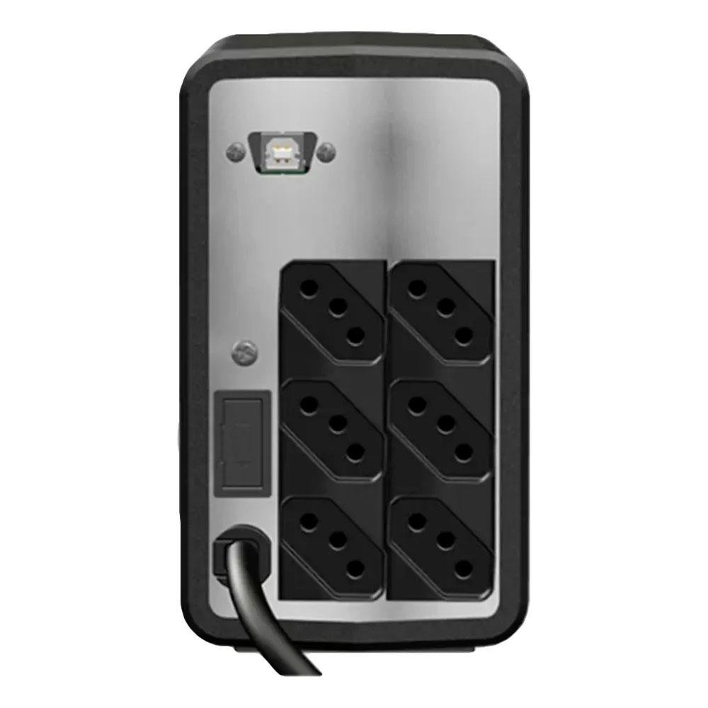 Nobreak NHS Mini 4, 700VA, Bivolt, Semi Senoidail, 6 Tomadas, Preto - 90.B1.007100 - view 4