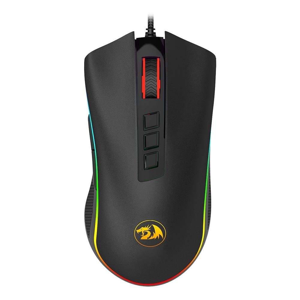 Kit Gamer Redragon RGB, Headset Lamia 2 Surround 7.1 + Teclado Kumara Switch Outemu Blue + Mouse Cobra M711 12400 DPI, Preto - S125 - view 5