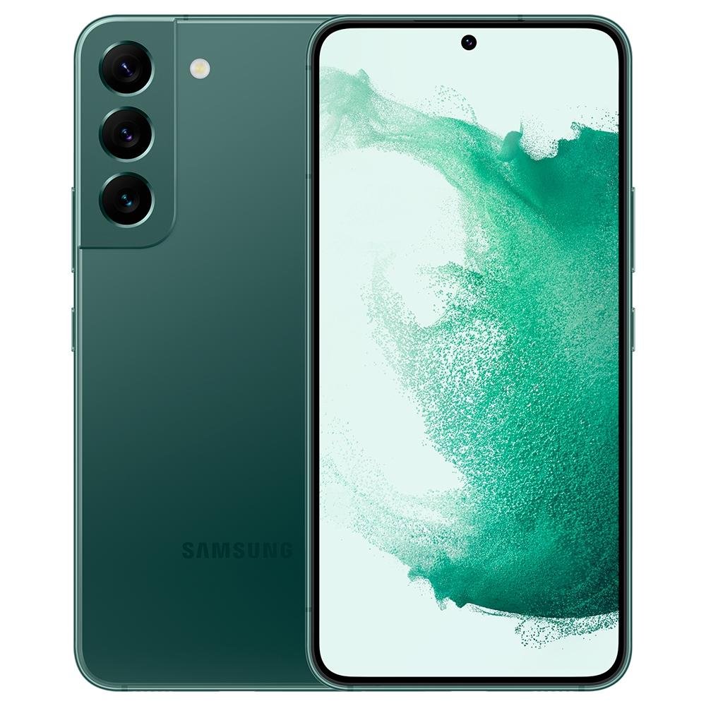 Smartphone Samsung Galaxy S22, 8GB RAM, 256GB, Câmera Tripla 50MP, Tela 6.1, Verde - SM-S901EZGSZTO Smartphone Samsung Galaxy S22, 8GB RAM, 256GB, Câmera Tripla 50MP, Tela 6.1, Verde - SM-S901EZGSZTO