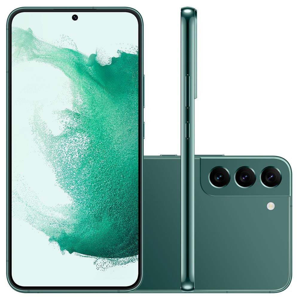 Smartphone Samsung Galaxy S22 Plus, 8GB RAM, 256GB, Câmera Tripla 50MP, Tela Infinita 6.6, Verde - SM-S906EZGSZTO Smartphone Samsung Galaxy S22 Plus, 8GB RAM, 256GB, Câmera Tripla 50MP, Tela Infinita 6.6, Verde - SM-S906EZGSZTO