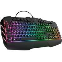 Teclado Gamer Semi Mecânico Trust Gxt-881 Odyss, LED, Multimídia, Anti-Ghosting, ABNT2, Preto - 24306 Teclado gaming semimecânico com iluminação LED m