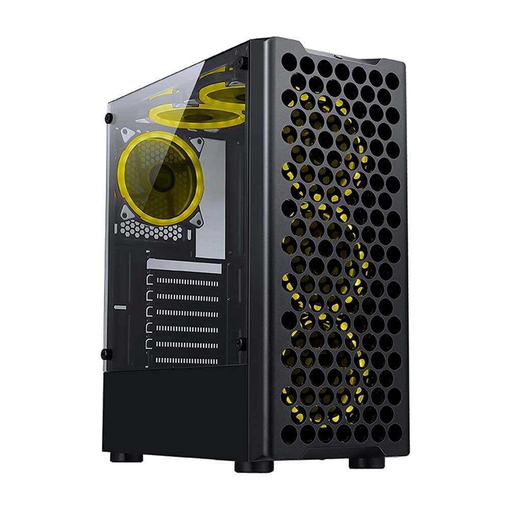 Gabinete Gamer Rise Mode X5 Glass, RGB, Lateral em Vidro Fumê, Sem FANs, Preto - RM-X5-05-FB - view 2