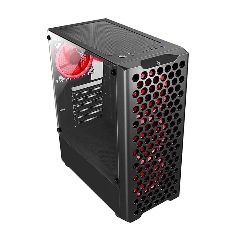 Gabinete Gamer Rise Mode X5 Glass, RGB, Lateral em Vidro Fumê, Sem FANs, Preto - RM-X5-05-FB - view 3