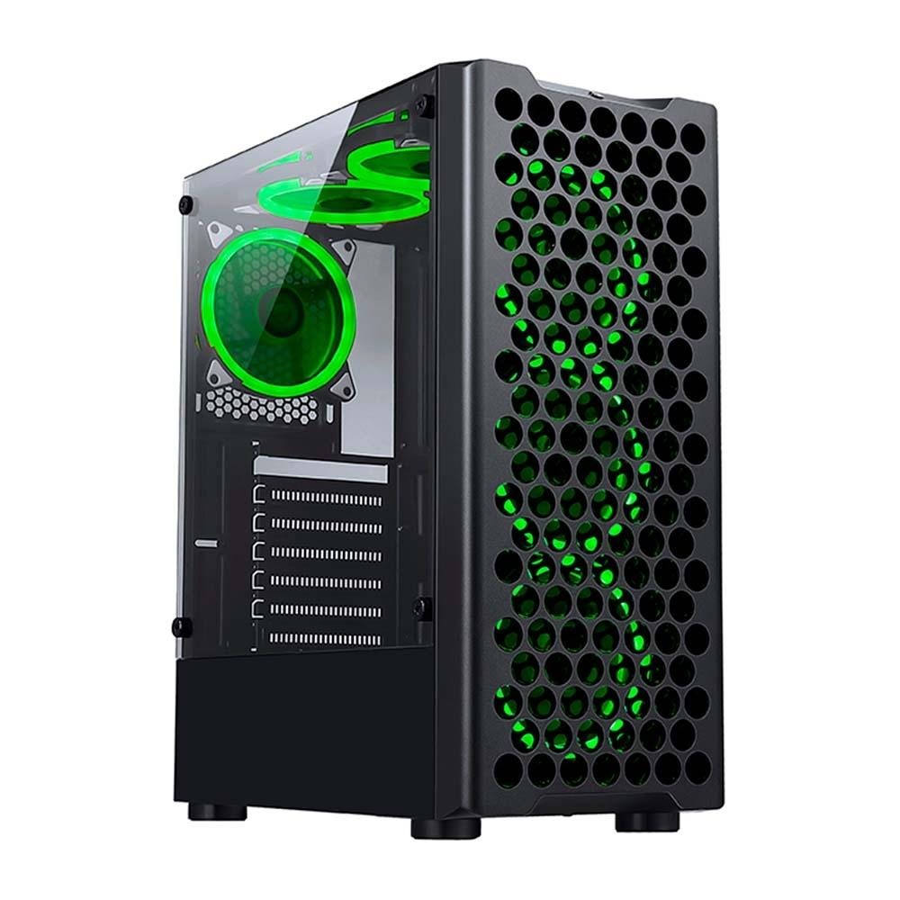 Gabinete Gamer Rise Mode X5 Glass, RGB, Lateral em Vidro Fumê, Sem FANs, Preto - RM-X5-05-FB - view 6