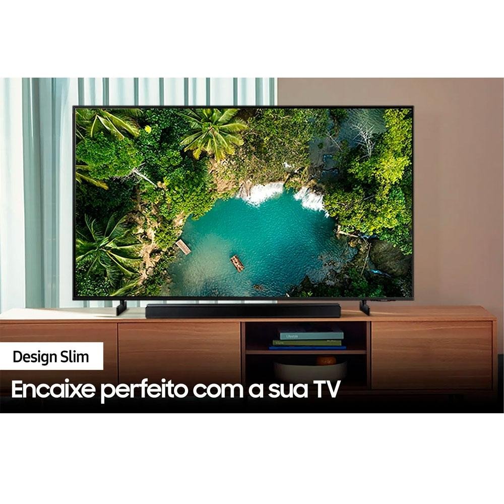 Imagem 7 de 9 do produto Soundbar Samsung, 2.1 Canais, 410W RMS, Bluetooth, Subwoofer Sem Fio, Preto - HW-A555