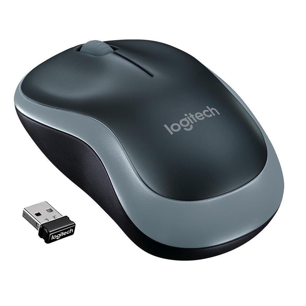 Mouse Logitech M185 Sem Fio Cinza 1000DPI - 910-002225 - view 2
