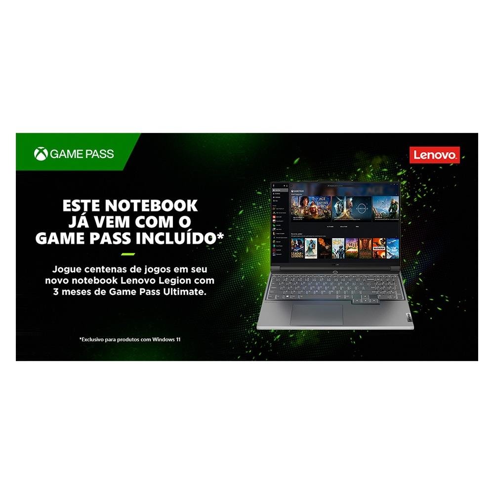 Imagem 2 de 7 do produto Notebook Gamer Lenovo Legion 5 AMD Ryzen 7-5800H, 16GB RAM, SSD 512GB, GeForce RTX 3050, 15.6 Full HD, Win 11,  Phantom Blue - 82QJ0000BR