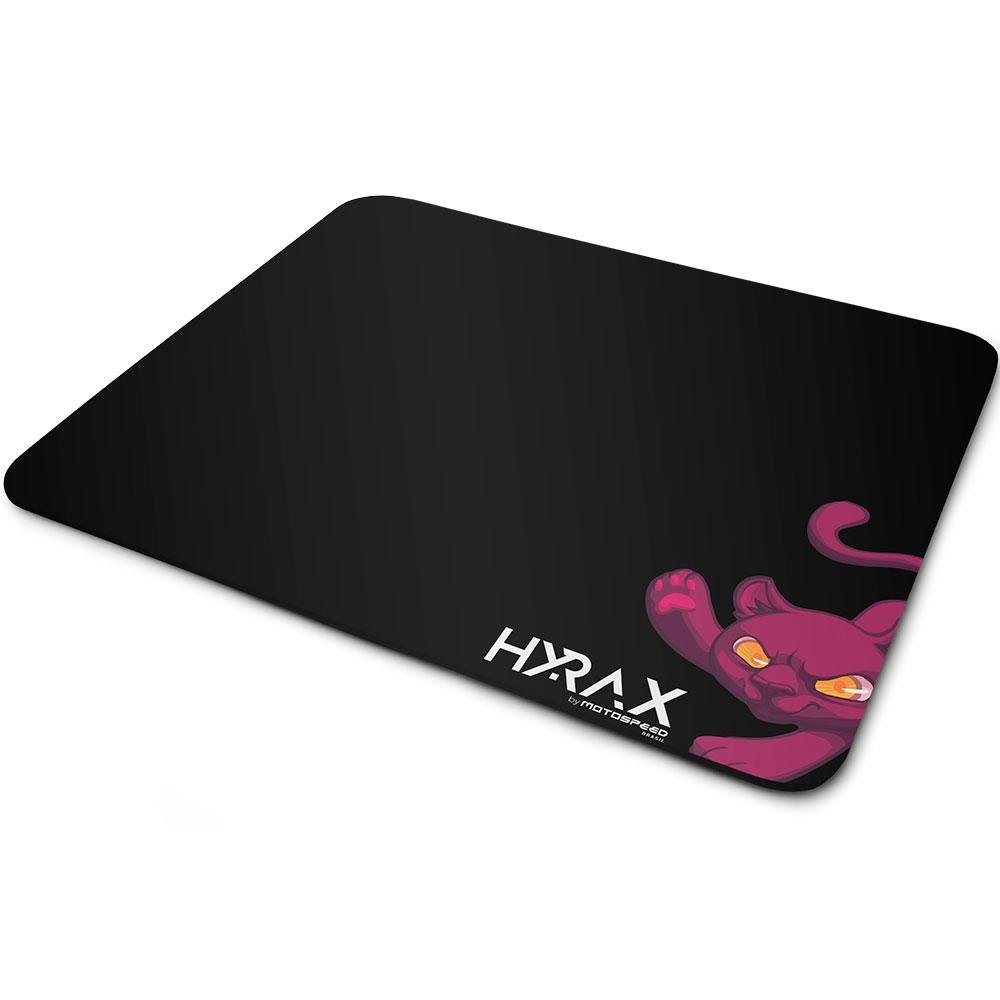 Mousepad HYRAX HMP300 Speed, Médio 300x250mm, Borda Costurada, Preto - HMP300BS