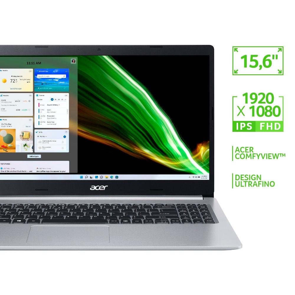 Notebook Acer Aspire 5, SSD 512GB, W11 | KaBuM! Notebook Acer Aspire 5, SSD 512GB, W11 | KaBuM!