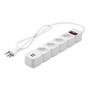 Filtro de Linha Intelbras 4 Tomadas, EPE204, 2 USB, Bivolt, Branco - 4824204