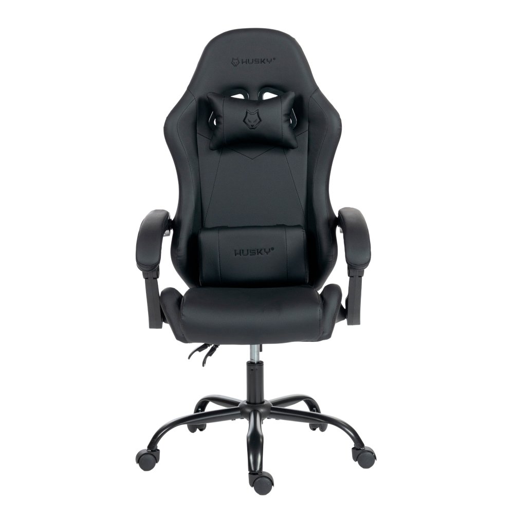 Cadeira Gamer Husky Storm 100, Até 120kg, Almofadas, Reclinável 135º, PU, Preta - HCG100PT