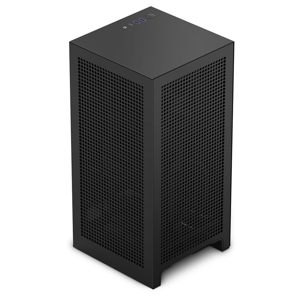 Gabinete Gamer NZXT H1 V2, Mini-ITX, com Fonte 750W, Lateral em Vidro Temperado, Preto - CS-H11BB-US