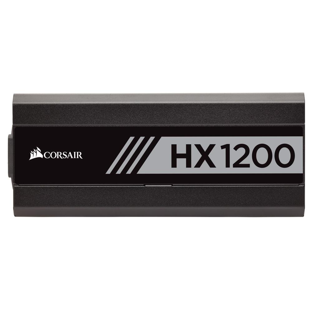 Imagem 2 de 7 do produto Fonte Corsair HX1200, 1200W, 80 Plus Platinum, Modular, PFC Ativo, Sem Cabo, Preto - CP-9020140-NA