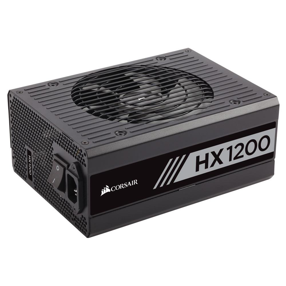 Imagem 4 de 7 do produto Fonte Corsair HX1200, 1200W, 80 Plus Platinum, Modular, PFC Ativo, Sem Cabo, Preto - CP-9020140-NA