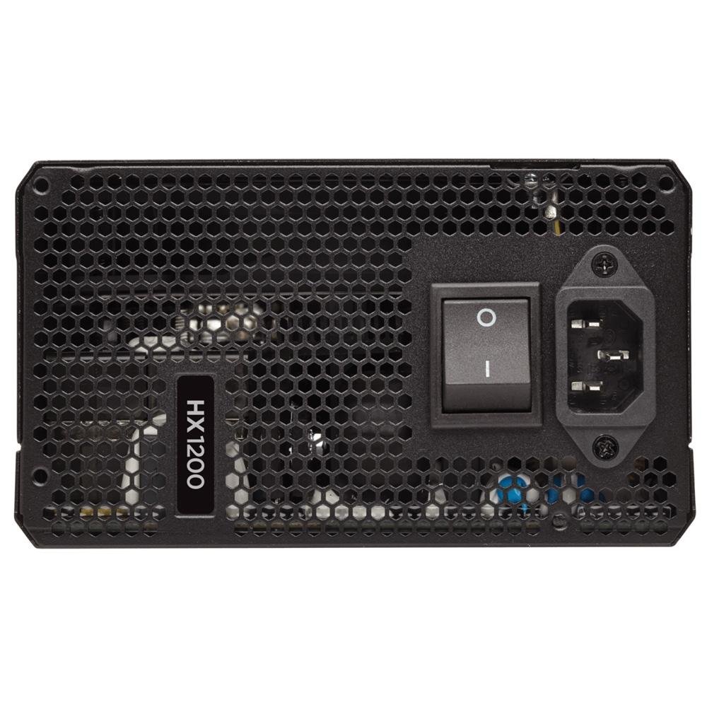 Imagem 6 de 7 do produto Fonte Corsair HX1200, 1200W, 80 Plus Platinum, Modular, PFC Ativo, Sem Cabo, Preto - CP-9020140-NA