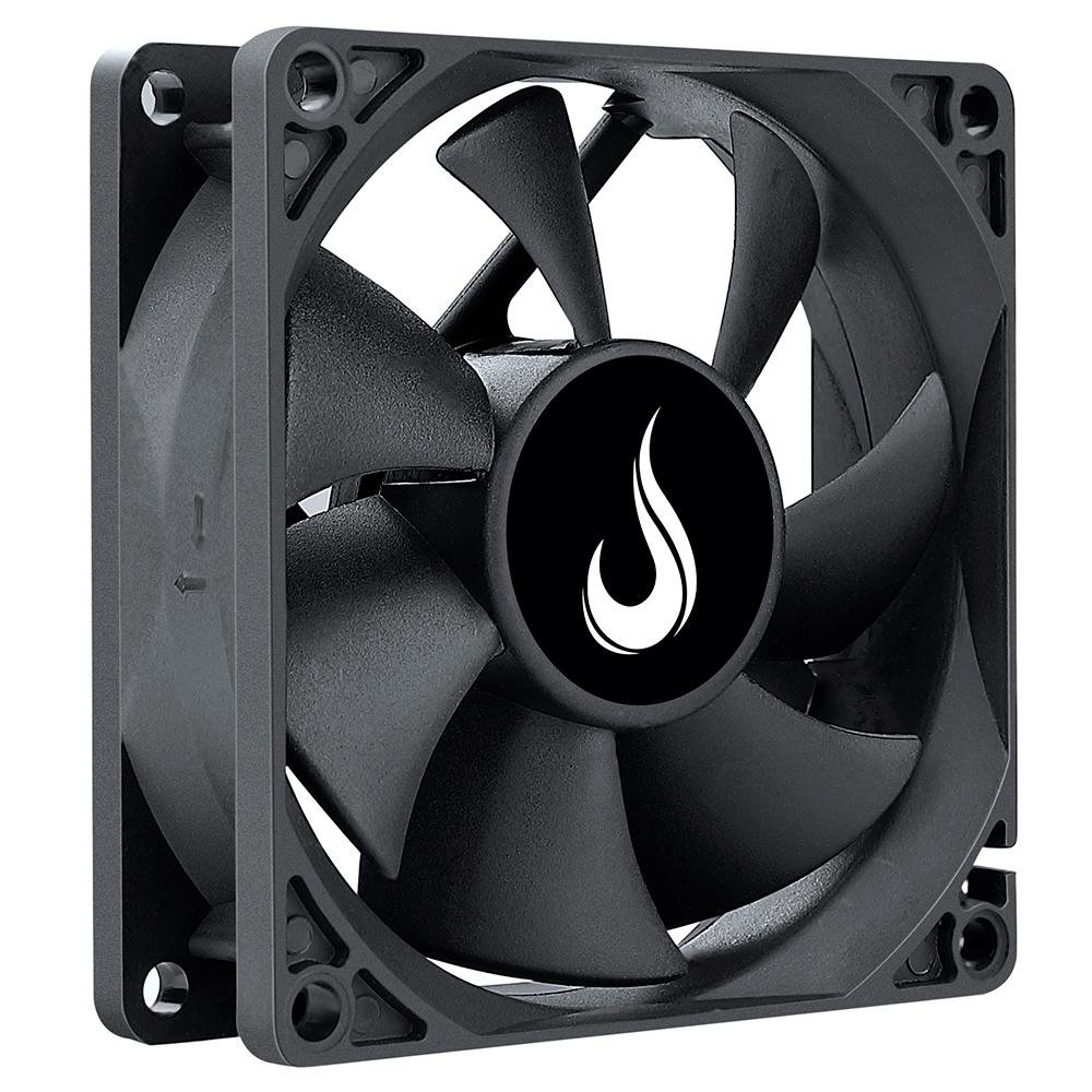 Ventoinha Rise Mode Black, 80mm, Preto - RM-BK-02-FB Ventoinha Rise Mode Black, 80mm, Preto - RM-BK-02-FB