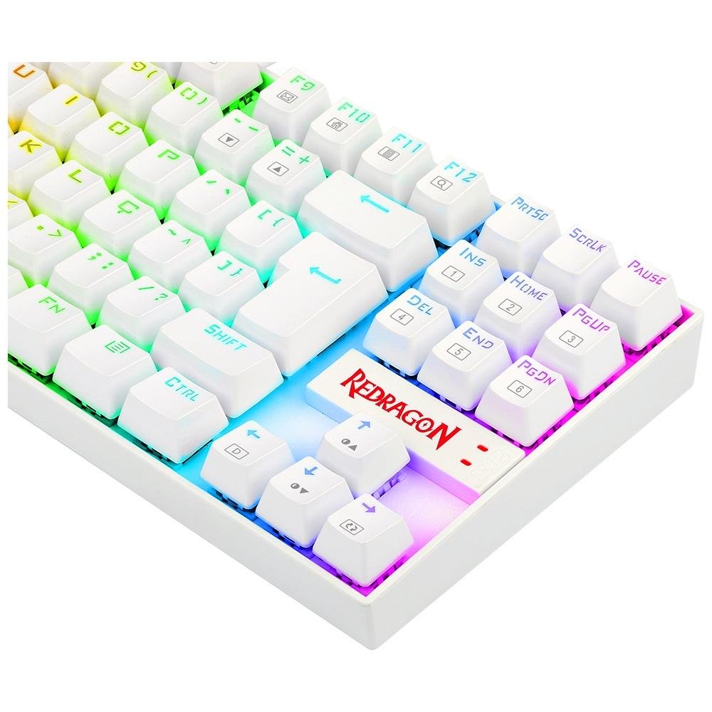 Kit Gamer Redragon RGB Headset Lamia 2 Surround 7.1 + Teclado Kumara Switch Outemu Blue + Mouse Cobra V2, 12400DPI, Branco - S125W - view 10