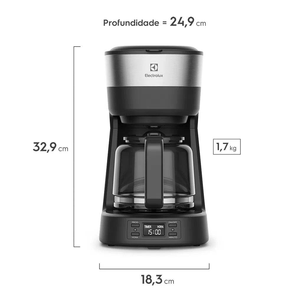 Imagem 2 de 7 do produto Cafeteira Elétrica Electrolux Programável com Timer Experience (ECM25) 127V - ECM25
