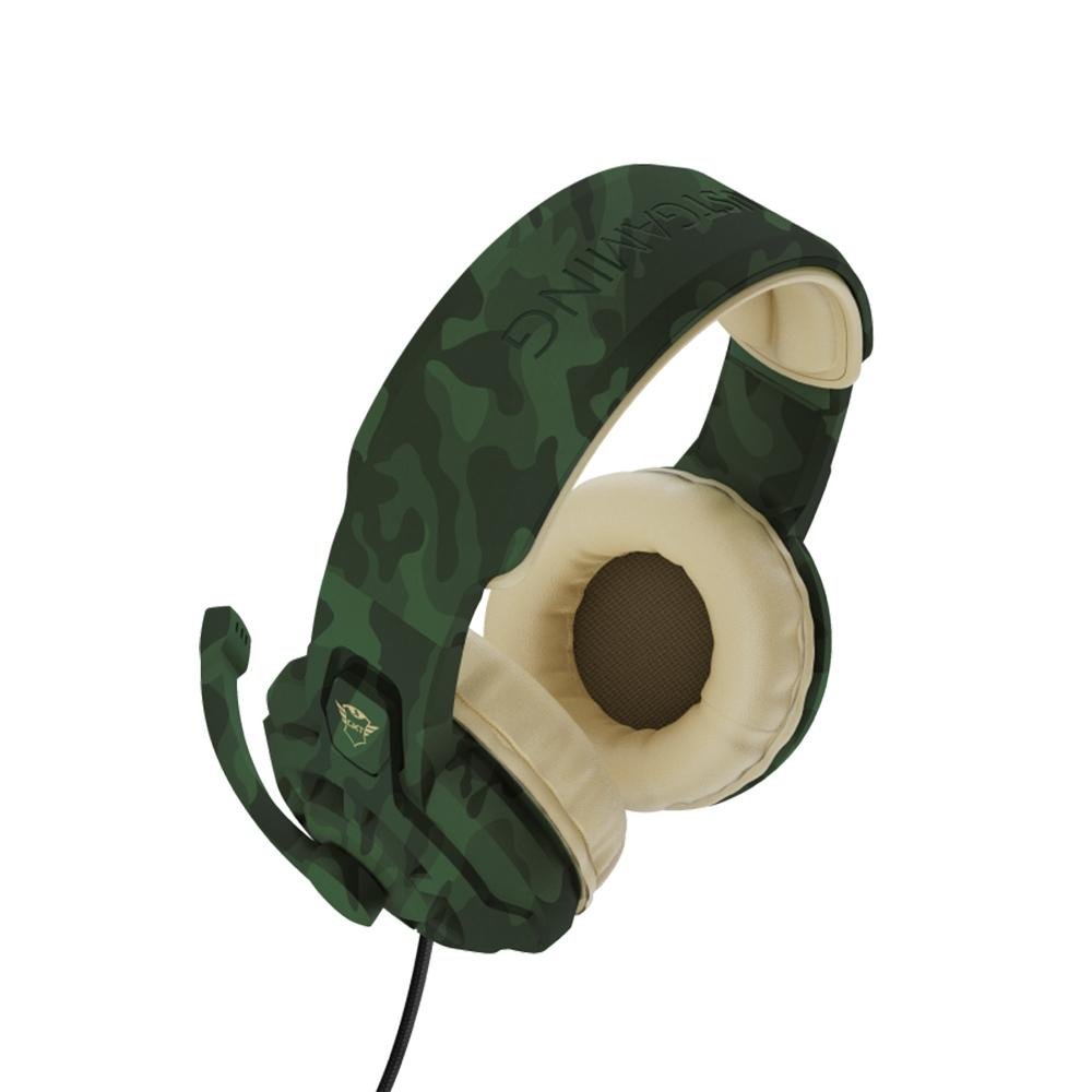 Headset Gamer Trust GXT 411C Radius JUNGLE, Xbox Series, PS5, PS4, Switch, PC, Laptop, Camuflado Verde e Bege - 24359 Headset Gamer Trust GXT 411C Radius JUNGLE, Xbox Series, PS5, PS4, Switch, PC, Laptop, Camuflado Verde e Bege - 24359