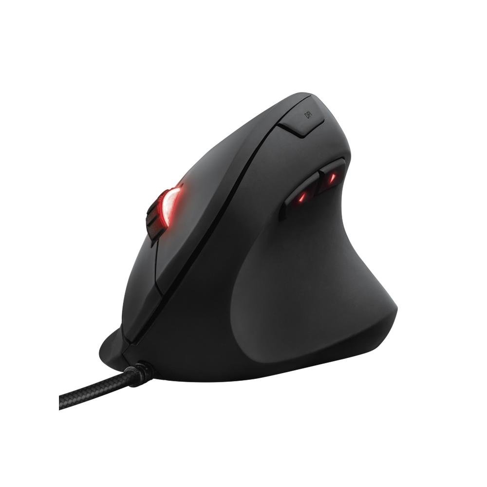 Mouse Gamer GXTrust 144 REXX, Design Vertical, RGB, 6 Botões, 10K DPI, USB, Preto - 22991 - view 2