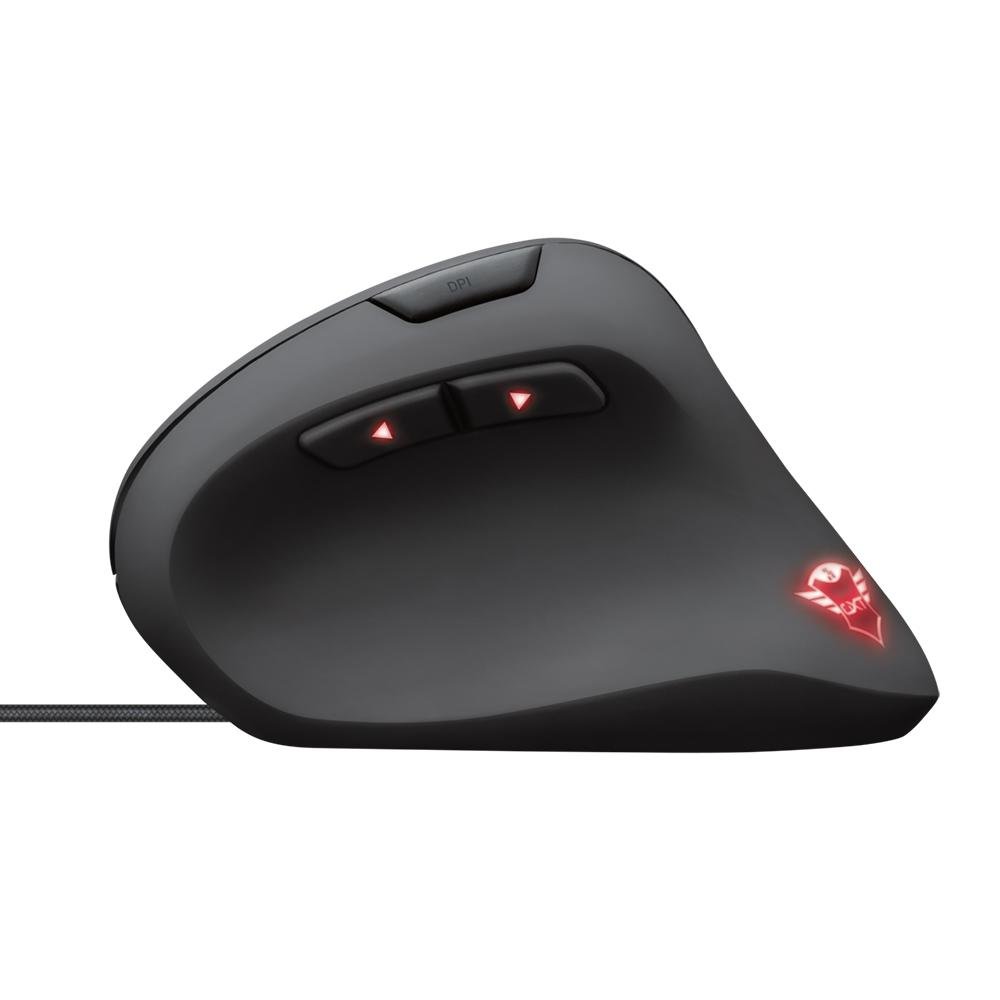 Mouse Gamer GXTrust 144 REXX, Design Vertical, RGB, 6 Botões, 10K DPI, USB, Preto - 22991 - view 4