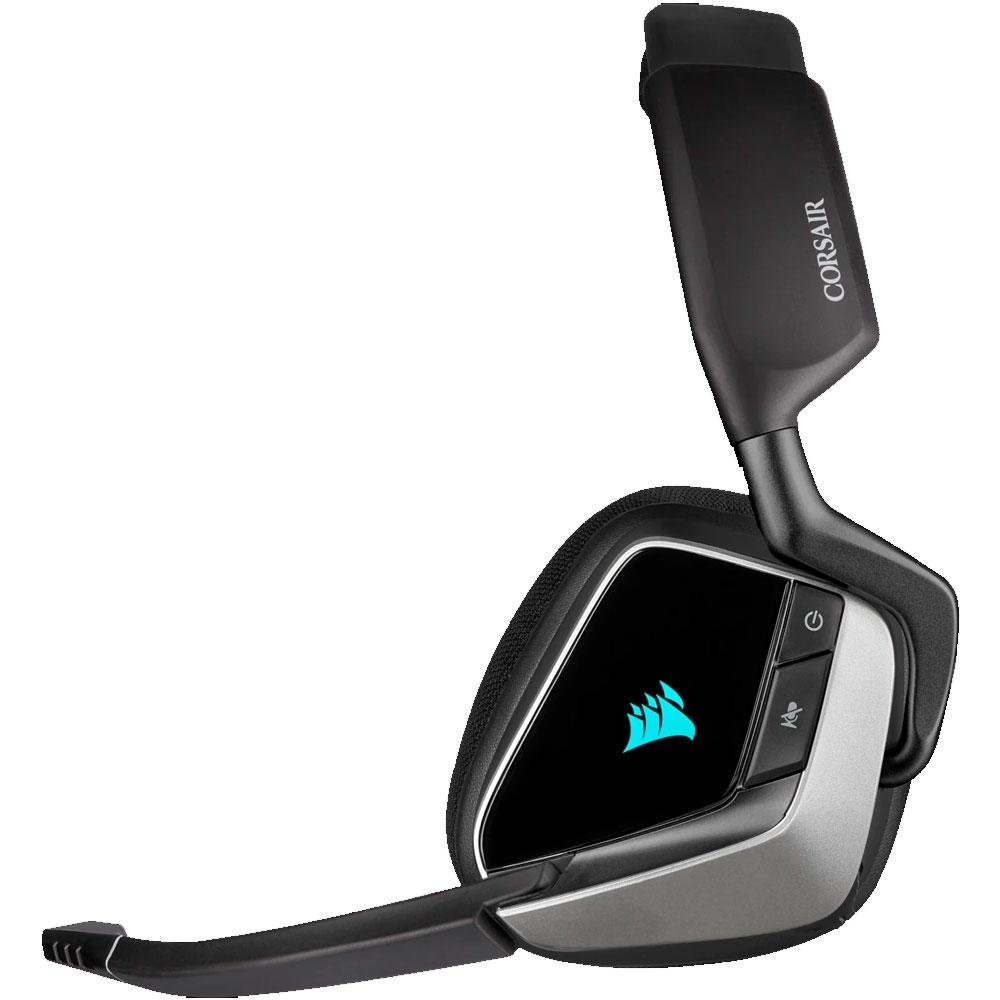 Headset Gamer Corsair Void Elite Wireless Premium, RGB, Surround 7.1, Drivers 50mm, Carbono e Prata - CA-9011209-NA Headset Gamer Corsair Void Elite Wireless Premium, RGB, Surround 7.1, Drivers 50mm, Carbono e Prata - CA-9011209-NA