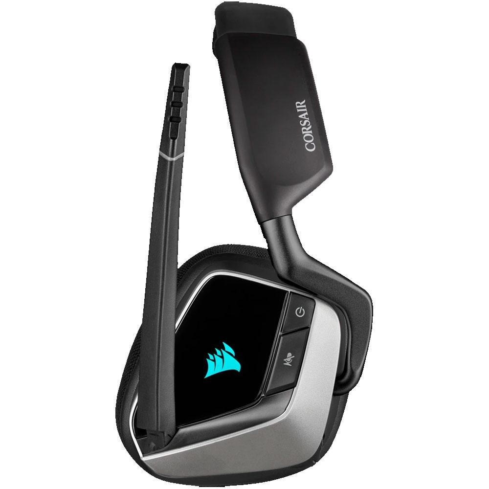 Headset Gamer Corsair Void Elite Wireless Premium, RGB, Surround 7.1, Drivers 50mm, Carbono e Prata - CA-9011209-NA Headset Gamer Corsair Void Elite Wireless Premium, RGB, Surround 7.1, Drivers 50mm, Carbono e Prata - CA-9011209-NA