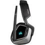 Headset Gamer Corsair Void Elite Wireless Premium, RGB, Surround 7.1, Drivers 50mm, Carbono e Prata - CA-9011209-NA