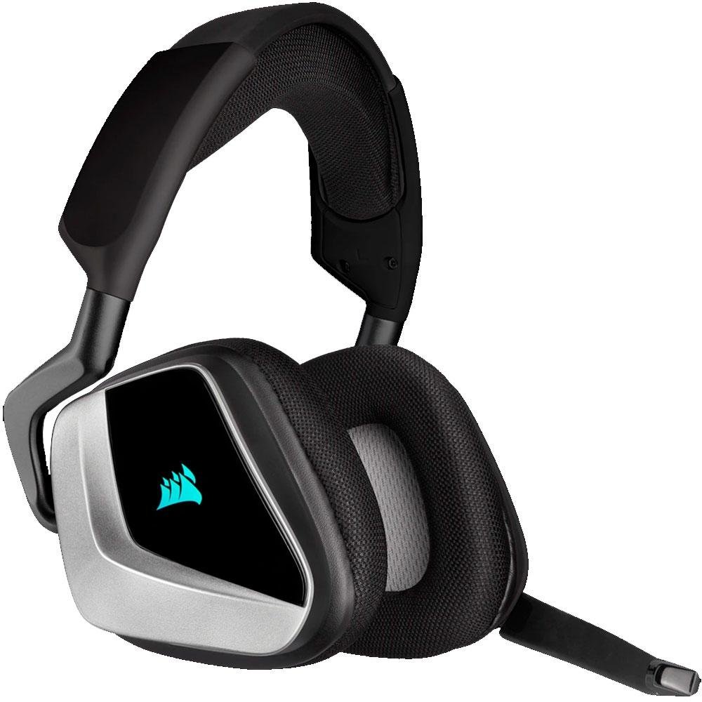 Headset Gamer Corsair Void Elite Wireless Premium, RGB, Surround 7.1, Drivers 50mm, Carbono e Prata - CA-9011209-NA Headset Gamer Corsair Void Elite Wireless Premium, RGB, Surround 7.1, Drivers 50mm, Carbono e Prata - CA-9011209-NA