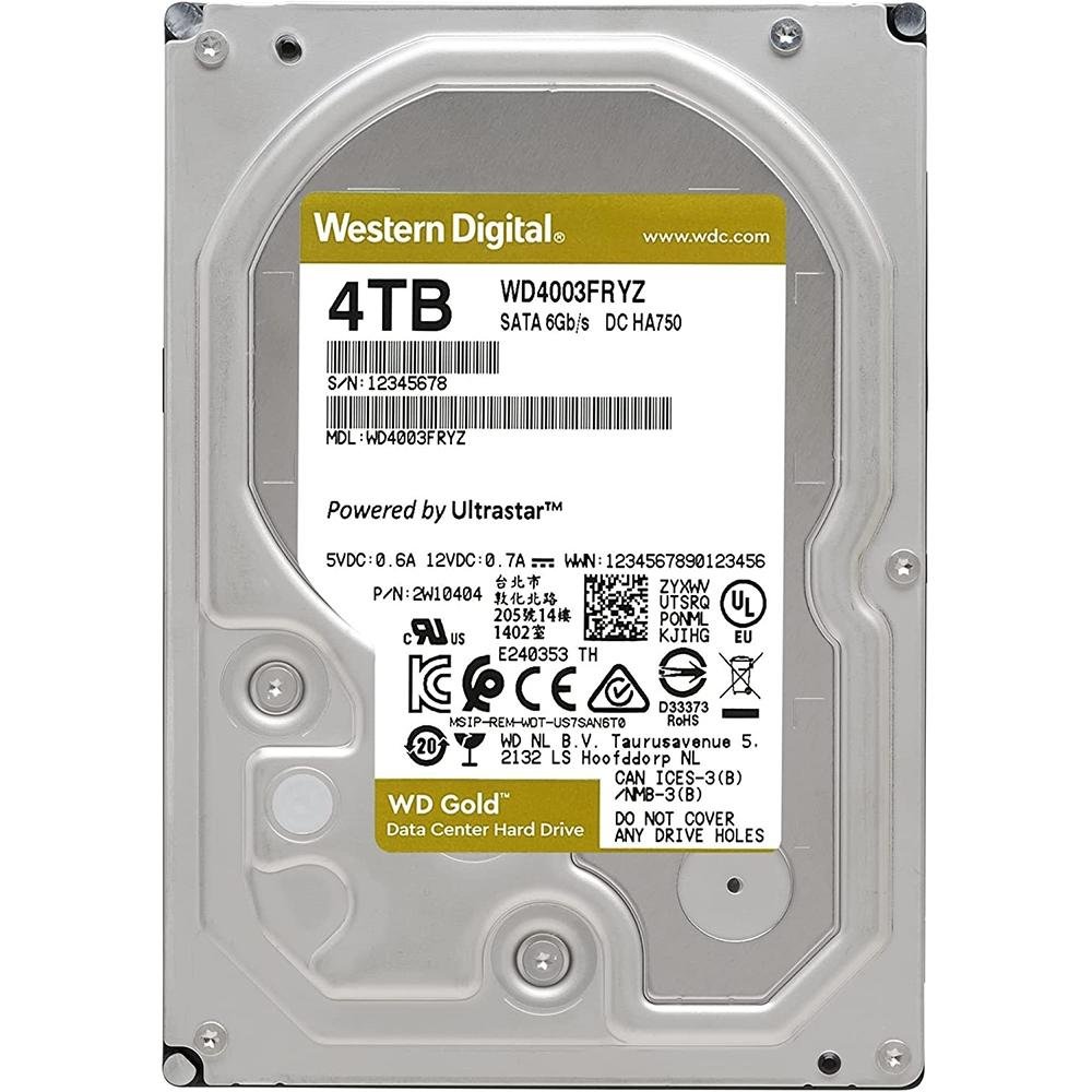 【WD Gold後継】ウェスタンデジタル Ultrastar 4TB S32H HD Interno WD Gold Enterprise Class 4TB | KaBuM!