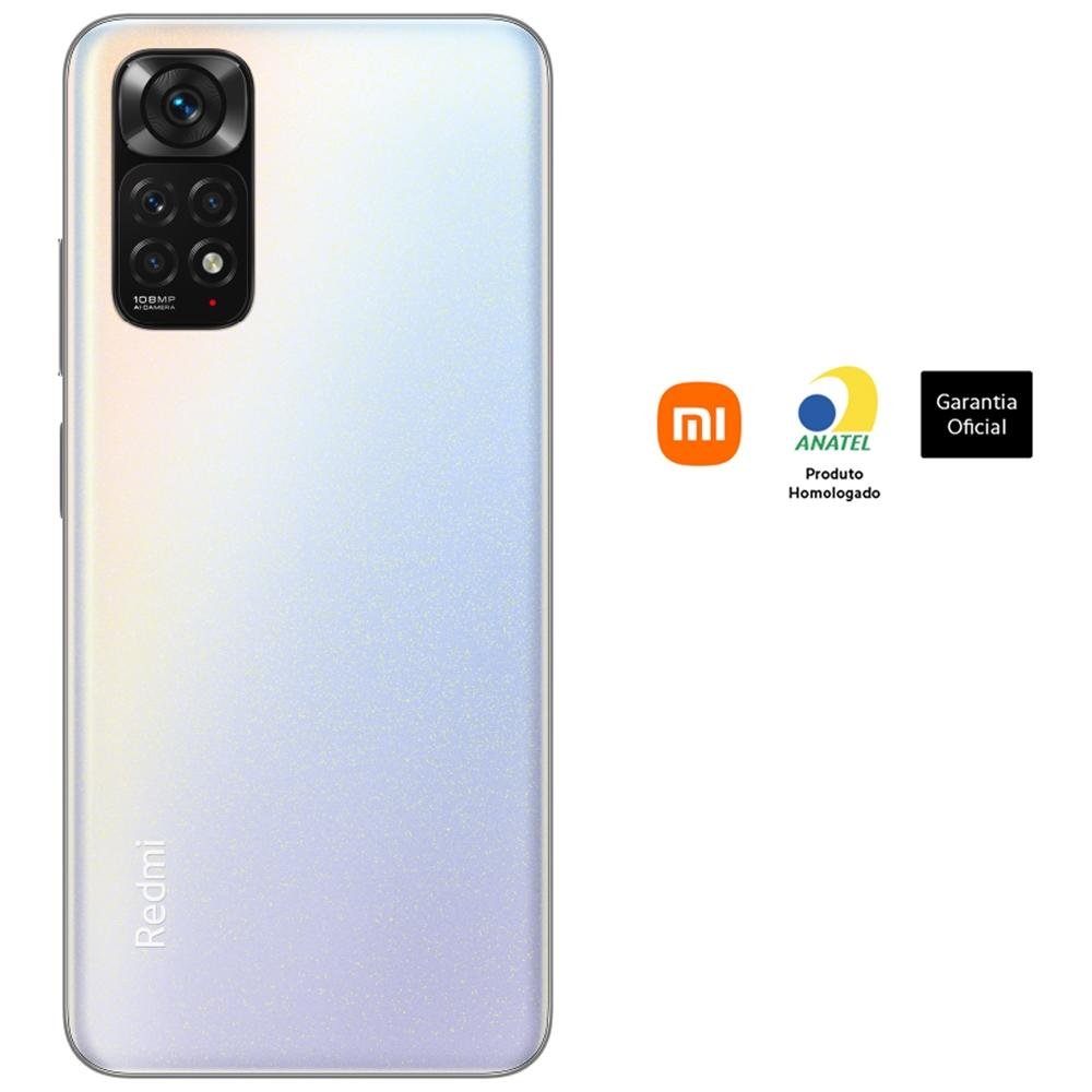 Imagem 3 de 7 do produto Smartphone Xiaomi Redmi Note 11S, 128GB, 6GB RAM, Octa Core, Câmera Quadrupla 109MP, Tela de 6.4, Branco - CX333BRA