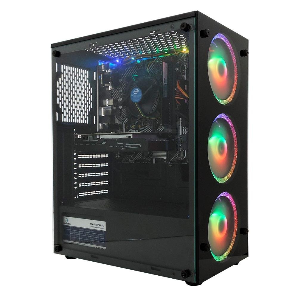 PC Gamer Concórdia Processador Core i5-10400F, RGB, Geforce GTX1650, 8GB, SSD 480GB, Preto - 32726 PC Gamer Concórdia Processador Core i5-10400F, RGB, Geforce GTX1650, 8GB, SSD 480GB, Preto - 32726