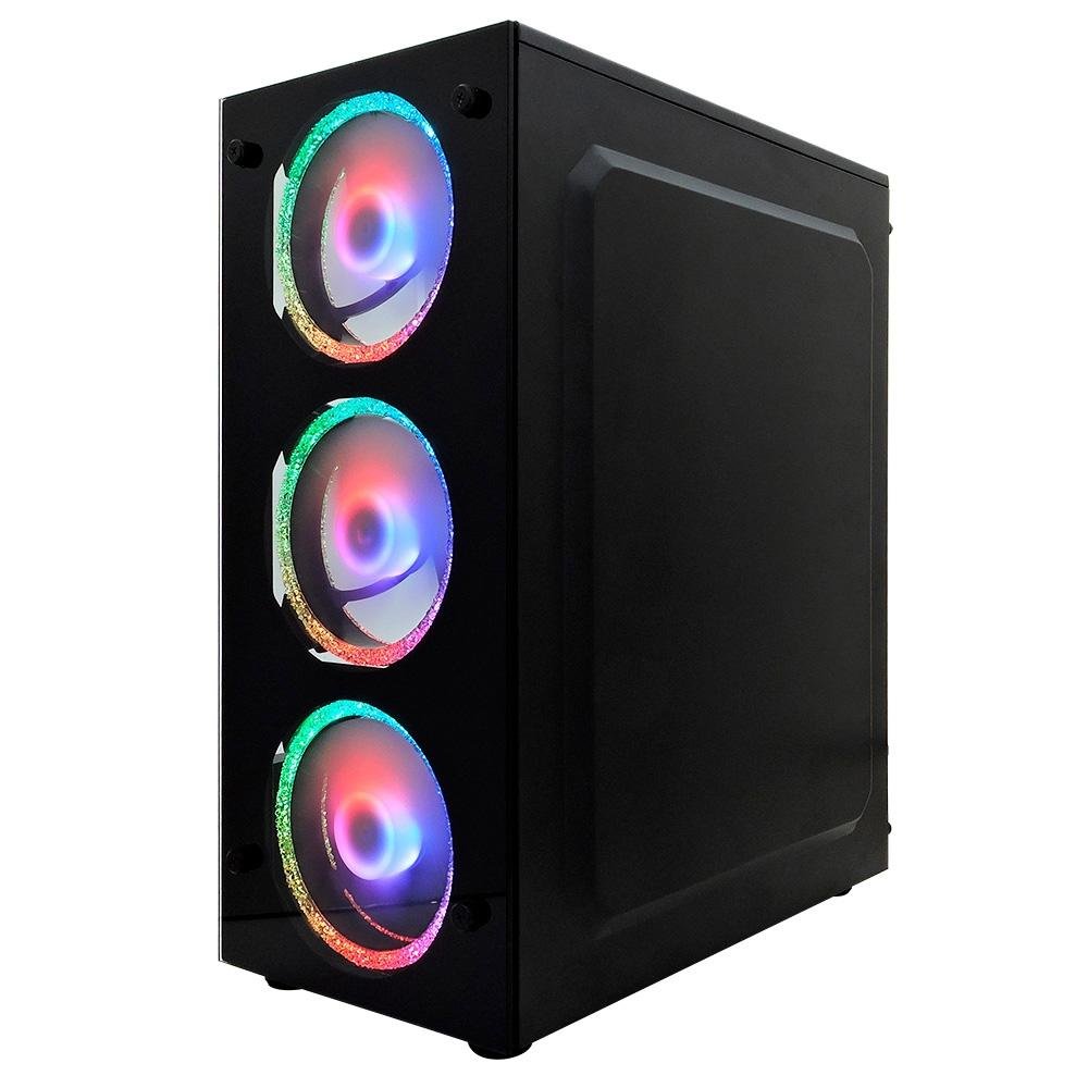 PC Gamer Concórdia Processador Core i5-10400F, RGB, Geforce GTX1650, 8GB, SSD 480GB, Preto - 32726 PC Gamer Concórdia Processador Core i5-10400F, RGB, Geforce GTX1650, 8GB, SSD 480GB, Preto - 32726