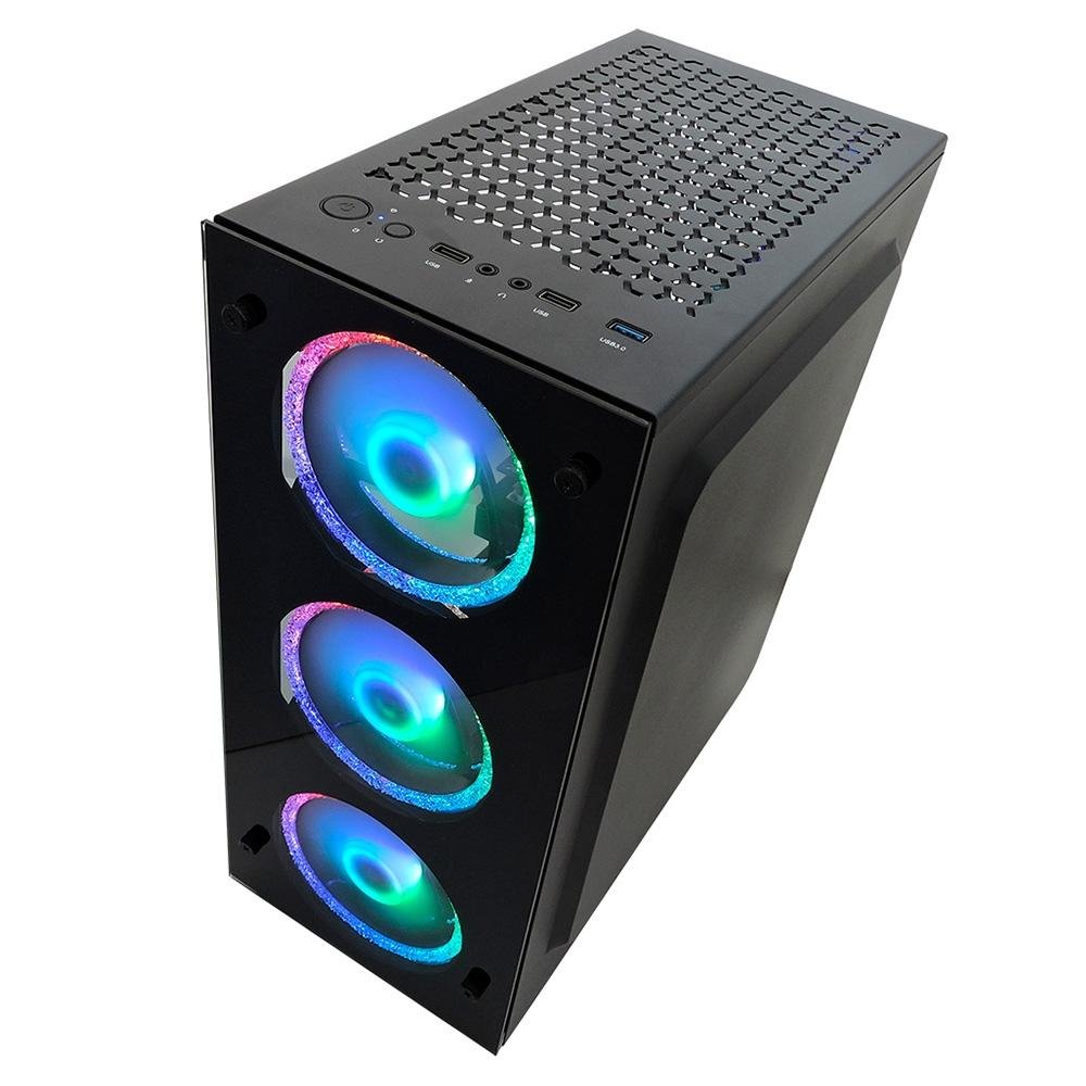 PC Gamer Concórdia Processador Core i5-10400F, RGB, Geforce GTX1650, 8GB, SSD 480GB, Preto - 32726 PC Gamer Concórdia Processador Core i5-10400F, RGB, Geforce GTX1650, 8GB, SSD 480GB, Preto - 32726