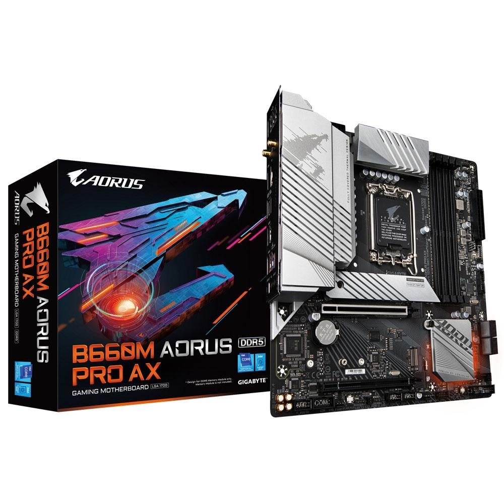 Placa-Mãe Gigabyte B660M Aorus PRO AX | KaBuM!