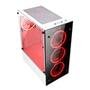 Gabinete Gamer Rise Mode Glass 06X Frost, Mid Tower, ATX, Frontal e Lateral em Vidro Temperado, Sem FANs, Branco - RM-WT-06X-FW