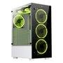 Gabinete Gamer Rise Mode Glass 06X Frost, Mid Tower, ATX, Frontal e Lateral em Vidro Temperado, Sem FANs, Branco - RM-WT-06X-FW