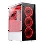 Gabinete Gamer Rise Mode Glass 06X Frost, Mid Tower, ATX, Frontal e Lateral em Vidro Temperado, Sem FANs, Branco - RM-WT-06X-FW