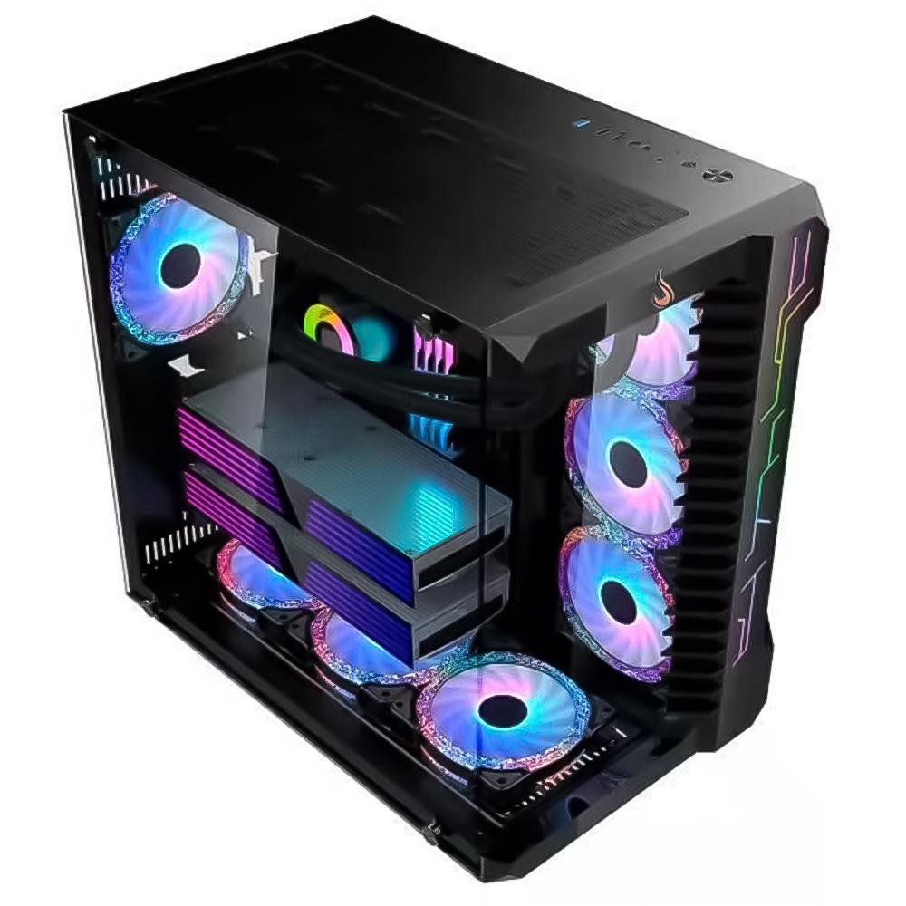 Gabinete Gamer Rise Mode Galaxy Glass, Mid Tower, ATX, Lateral e Frontal em Vidro Temperado, Sem FANs, Preto - RM-GA-GG-FB - view 13