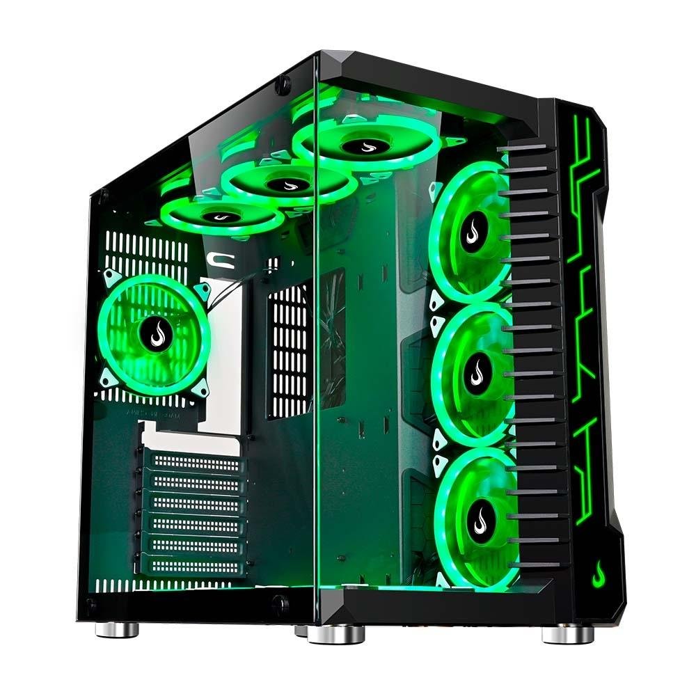 Gabinete Gamer Rise Mode Galaxy Glass, Mid Tower, ATX, Lateral e Frontal em Vidro Temperado, Sem FANs, Preto - RM-GA-GG-FB - view 12