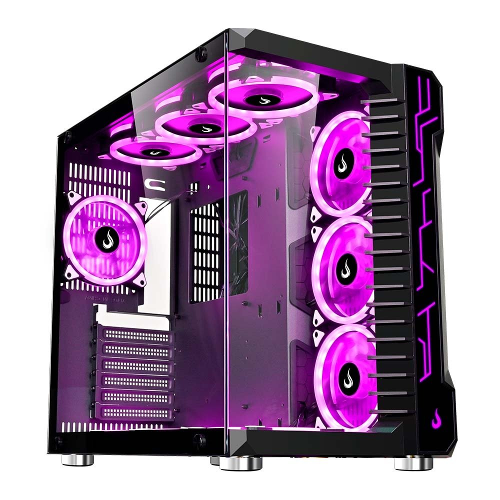 Gabinete Gamer Rise Mode Galaxy Glass, Mid Tower, ATX, Lateral e Frontal em Vidro Temperado, Sem FANs, Preto - RM-GA-GG-FB - view 11