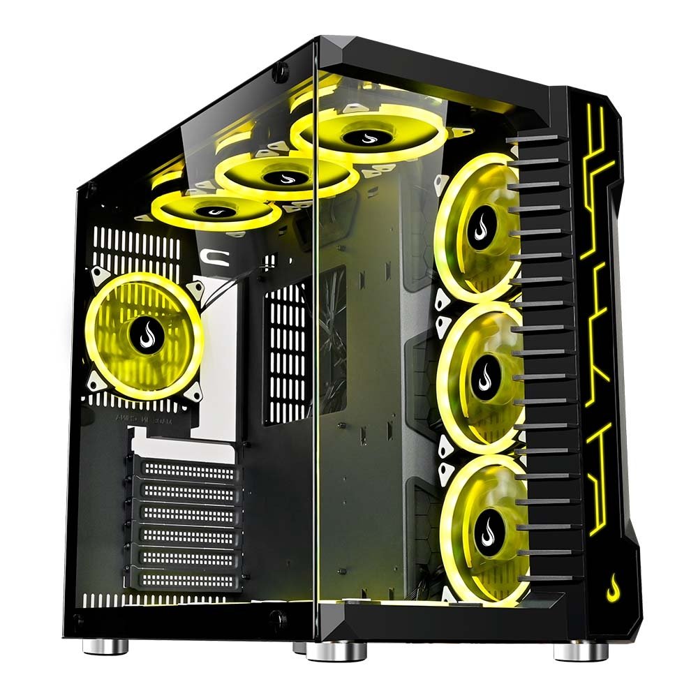 Gabinete Gamer Rise Mode Galaxy Glass, Mid Tower, ATX, Lateral e Frontal em Vidro Temperado, Sem FANs, Preto - RM-GA-GG-FB - view 10