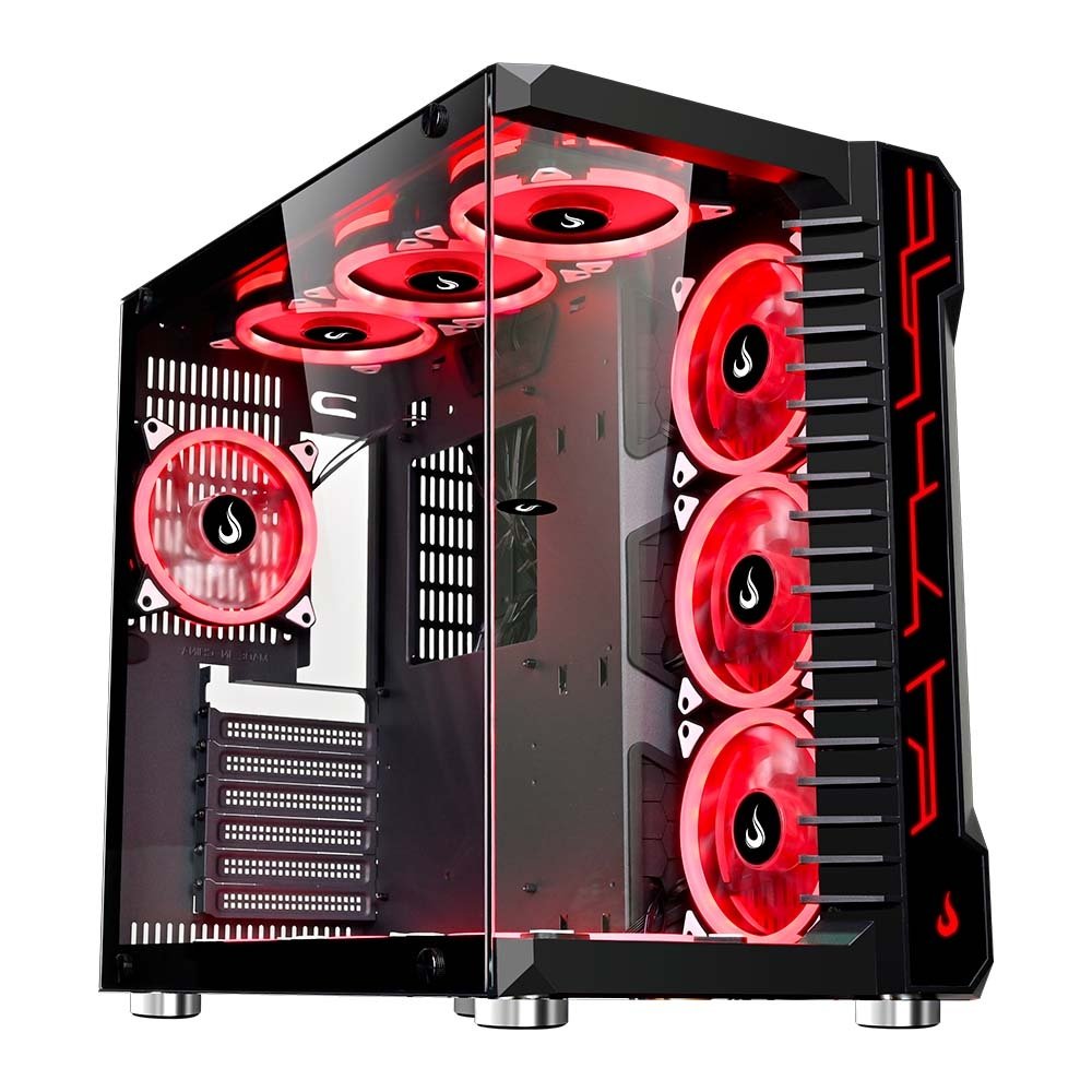 Gabinete Gamer Rise Mode Galaxy Glass, Mid Tower, ATX, Lateral e Frontal em Vidro Temperado, Sem FANs, Preto - RM-GA-GG-FB - view 9