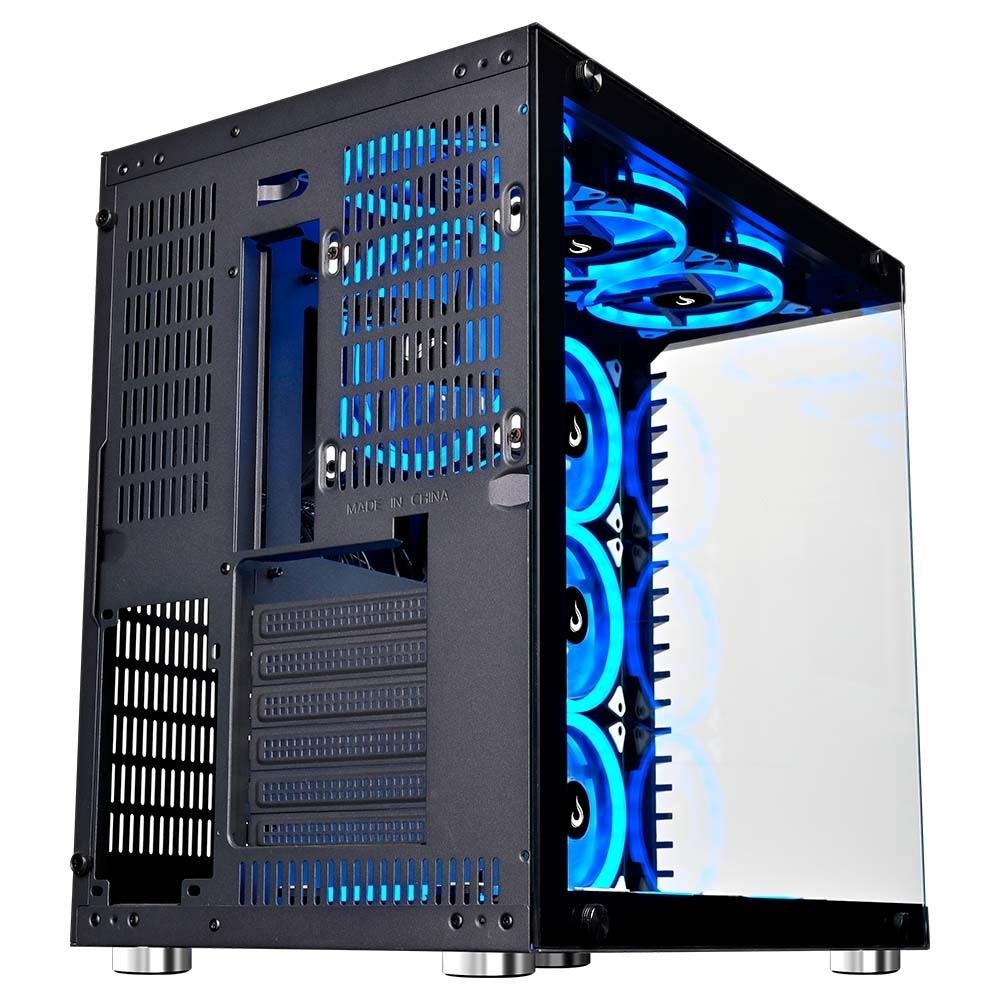 Gabinete Gamer Rise Mode Galaxy Glass, Mid Tower, ATX, Lateral e Frontal em Vidro Temperado, Sem FANs, Preto - RM-GA-GG-FB - view 4