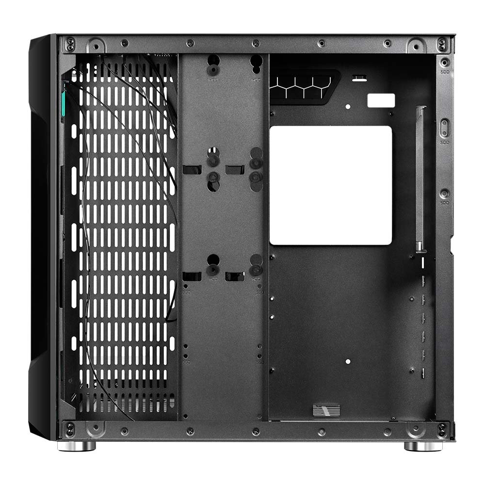Gabinete Gamer Rise Mode Galaxy Glass, Mid Tower, ATX, Lateral e Frontal em Vidro Temperado, Sem FANs, Preto - RM-GA-GG-FB - view 6